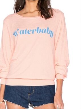 Wildfox Waterbaby Baggy Beach Jumper in Grapefruit Size Medium